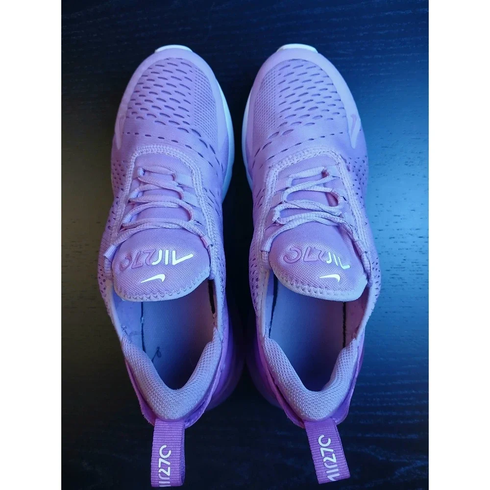 Nike Air Max 270 GS Beyond Pink White Dutch Blue Sneaker 943345-501 Size 6Y
